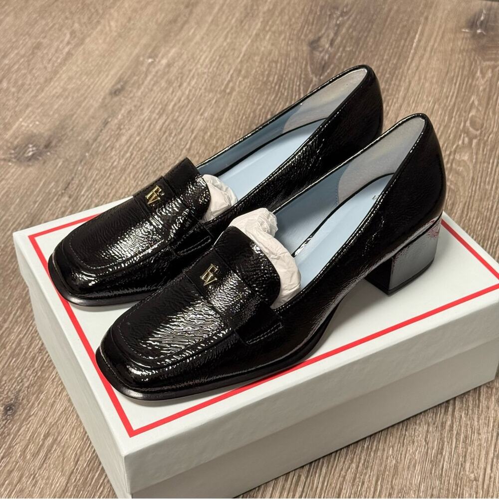 Frances Valentine Twiggy Loafer Crinkle Soft Patent - Picture 4 of 7